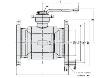 Шаровые краны с фланцевым соединением Стандартный проход BBF/FSK-R-HS DN 32-250