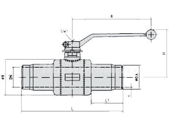 Шаровые краны с концами под приварку полный проход BBF/KSF-V-HS DN 15-200 бёмер bohmer boehmer