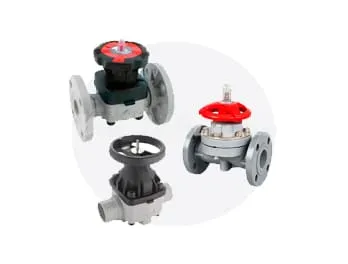 Мембранные клапаны ХПВХ(CPVC, PVC-C)